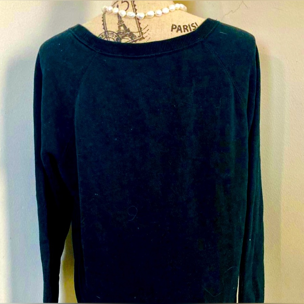 American Eagle 🦅 Outfitters Women’s Black Logo Sweatshirt - Picture 3 of 4